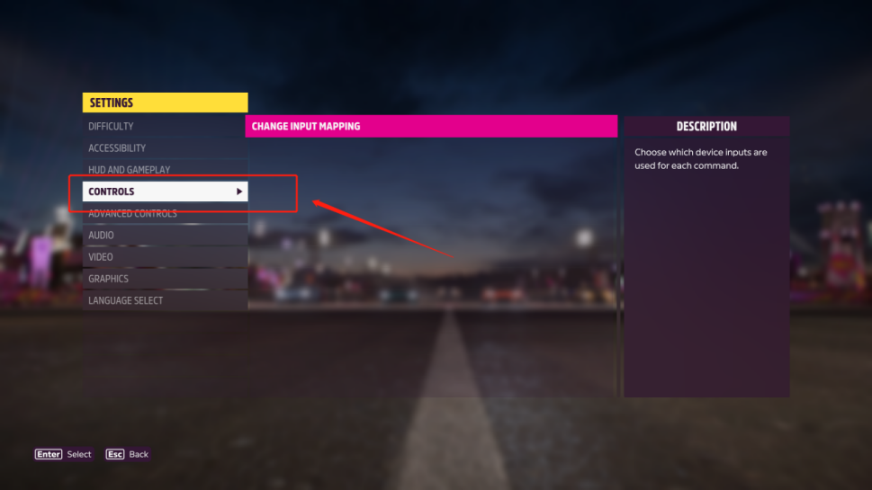 Forza Horizon – מסך HUD & gameplay, הגדרות DATA OUT